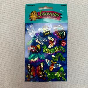 Vintage Sandylion Sticker Prismatic insects